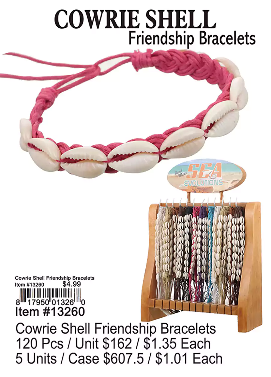 Cowrie Shell Friendship Bracelets